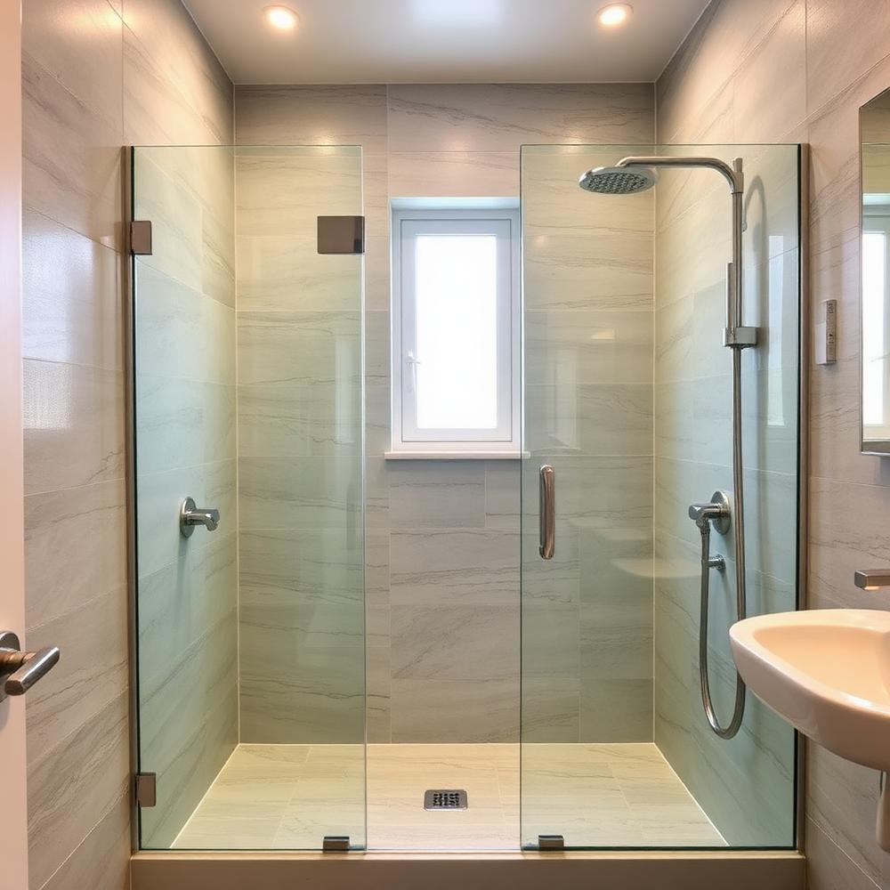 Moderne badkamer met inloopdouche